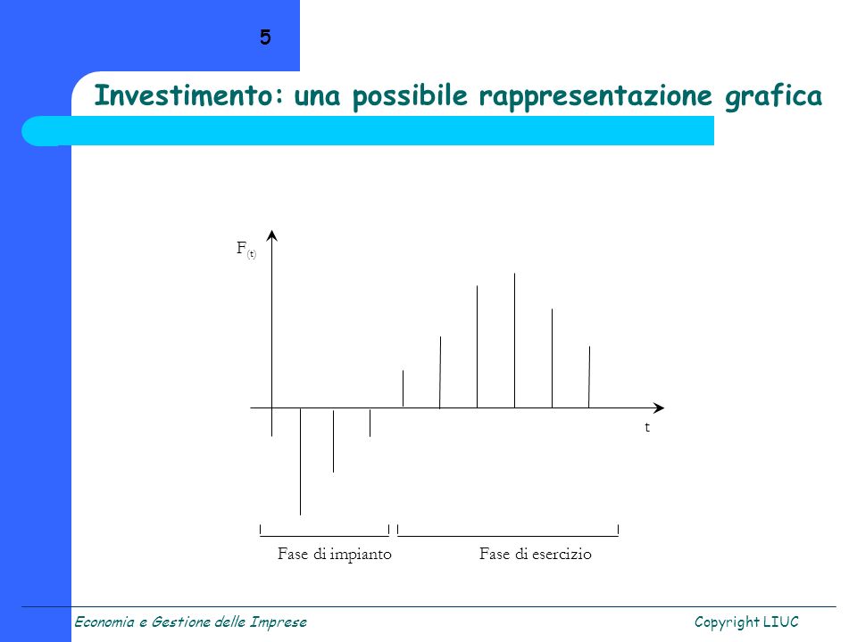 Investimento: una possibile rappresentazione grafica