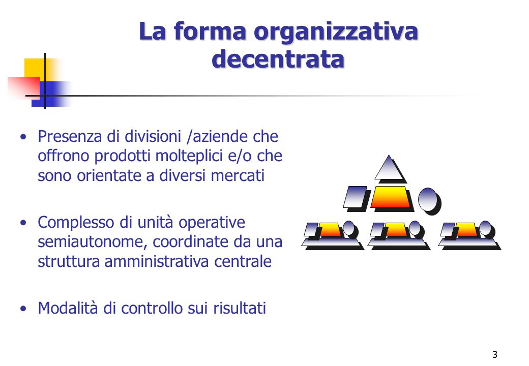 La forma organizzativa