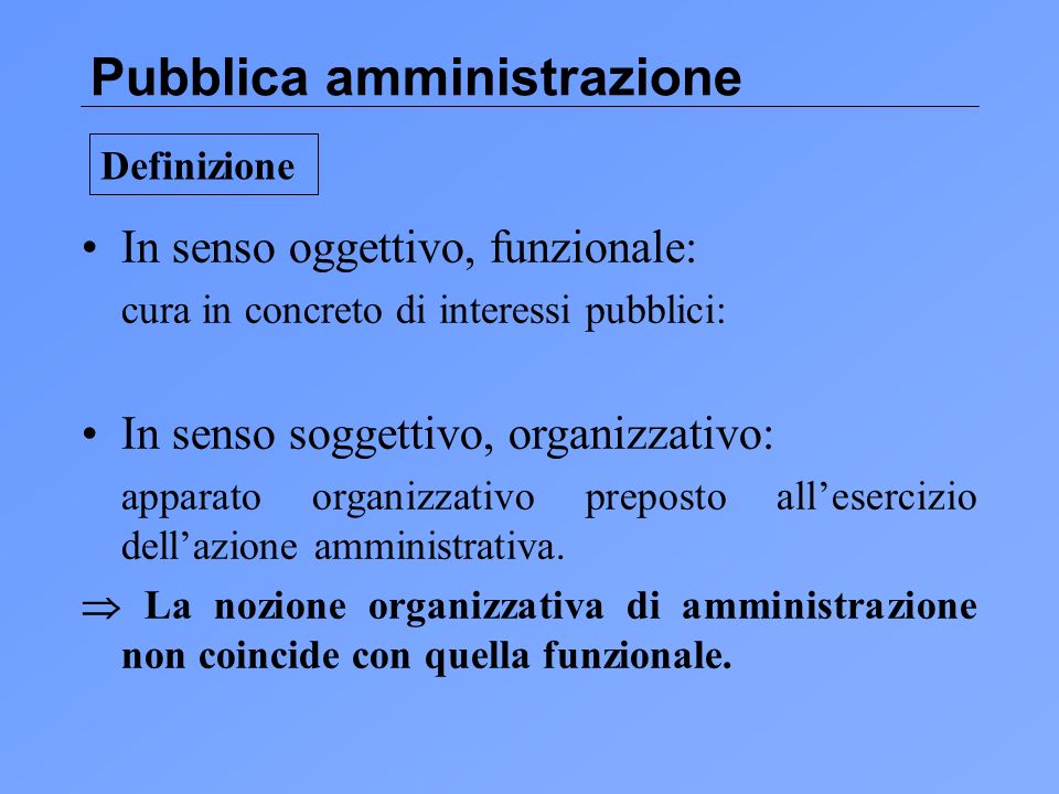Pubblica amministrazione
