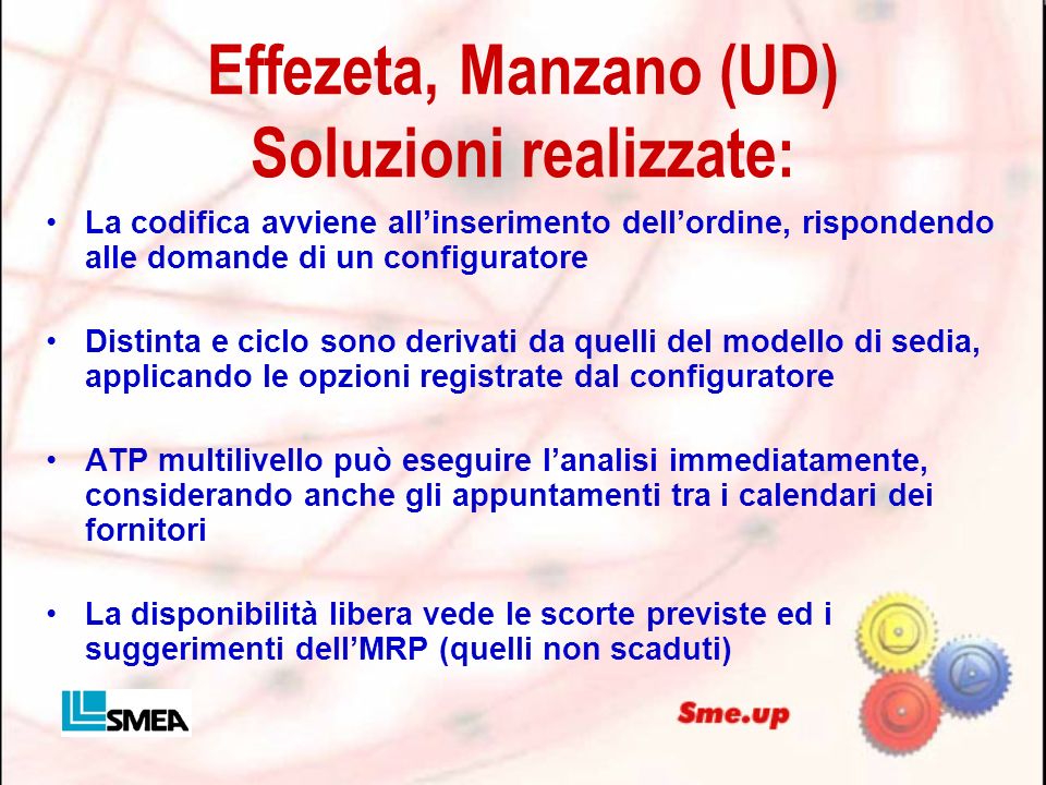 Effezeta, Manzano (UD) Soluzioni realizzate: