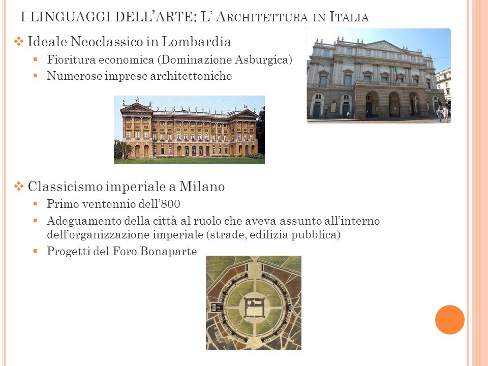 i linguaggi dell’arte: L’ Architettura in Italia