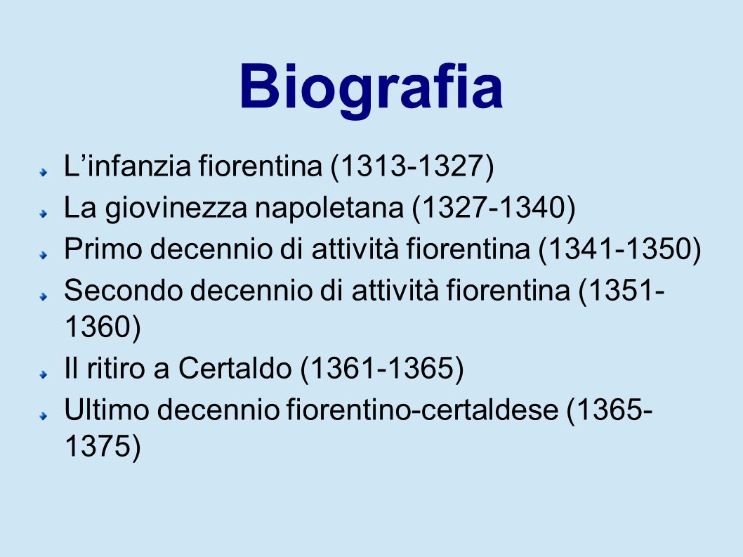 Biografia L’infanzia fiorentina ( )