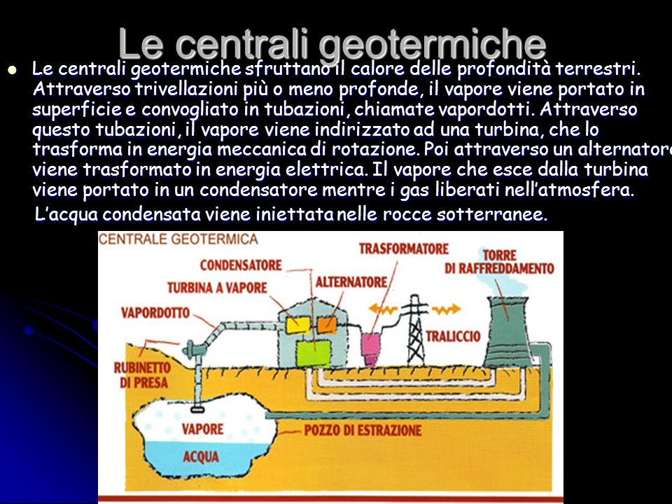 Le centrali geotermiche