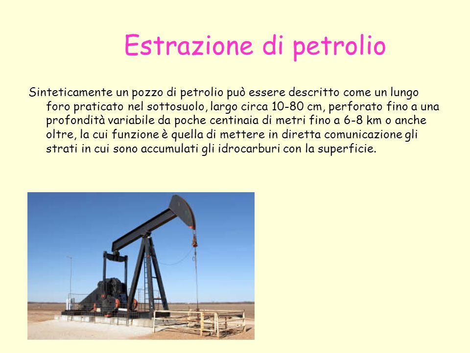 Estrazione di petrolio
