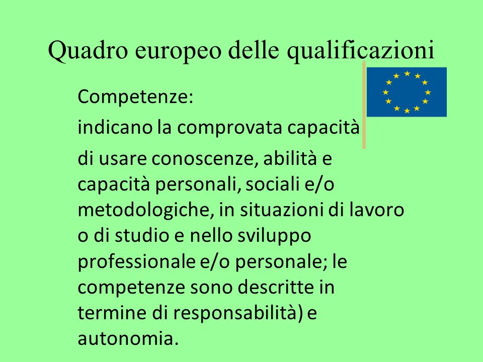 Quadro europeo delle qualificazioni