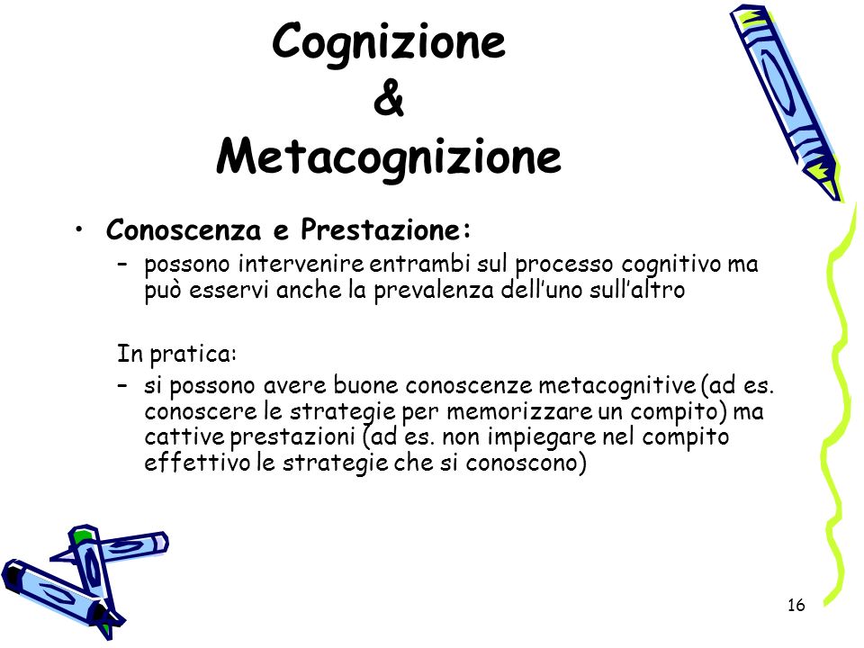 Cognizione & Metacognizione
