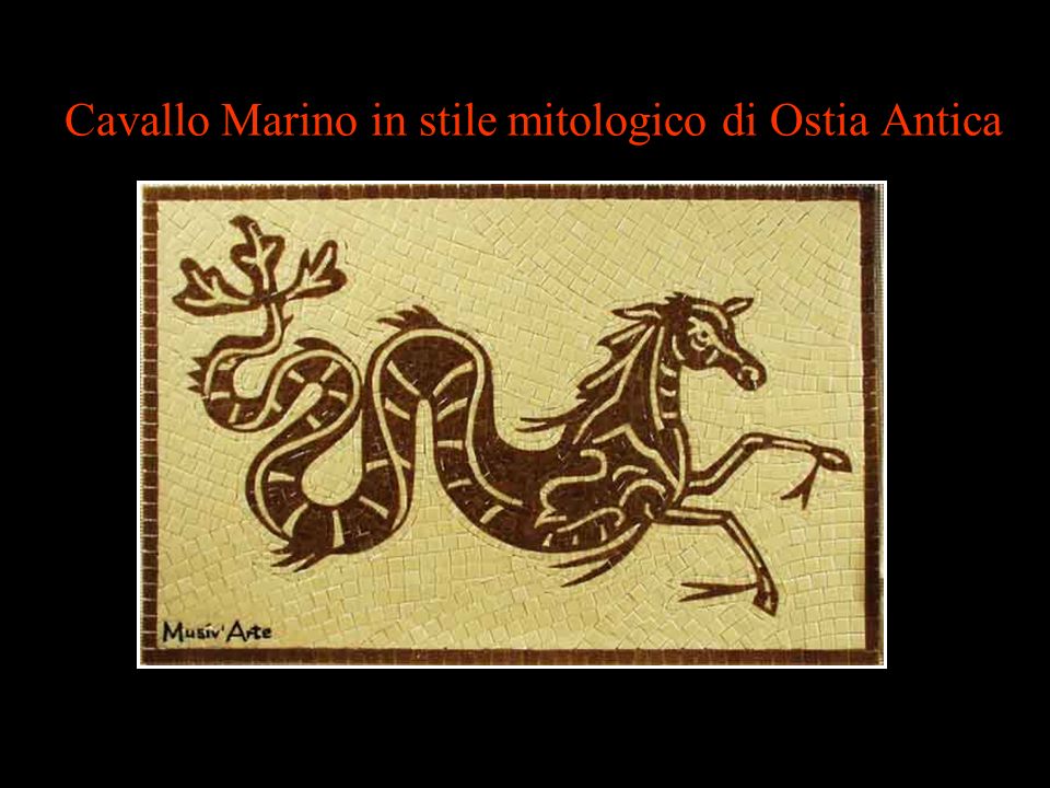 Cavallo Marino in stile mitologico di Ostia Antica