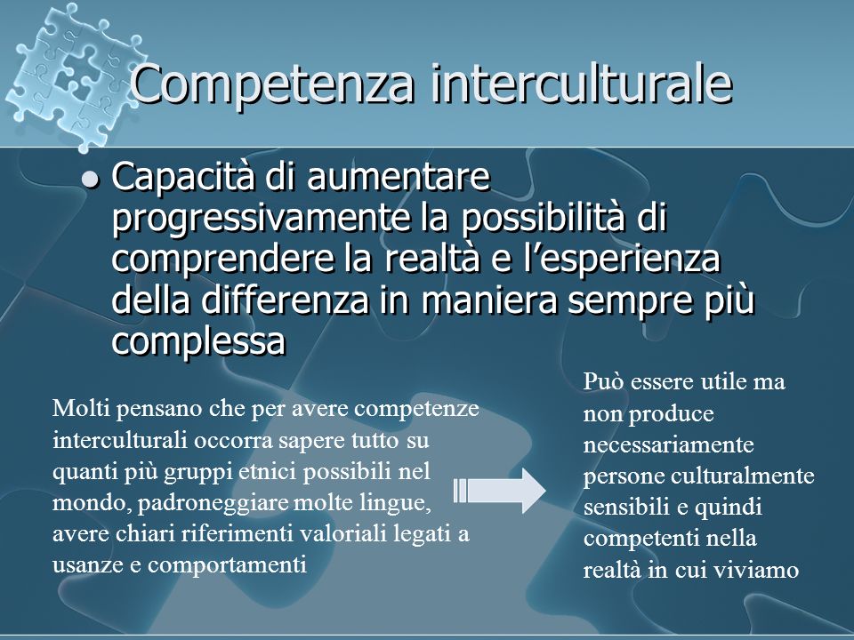 Competenza interculturale