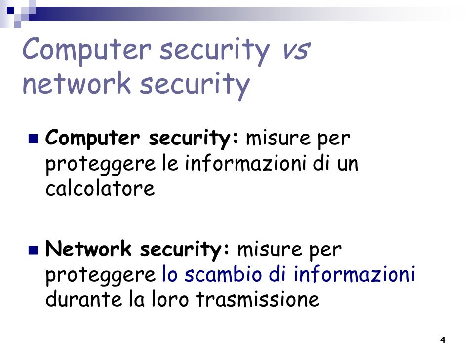 Computer security vs network security