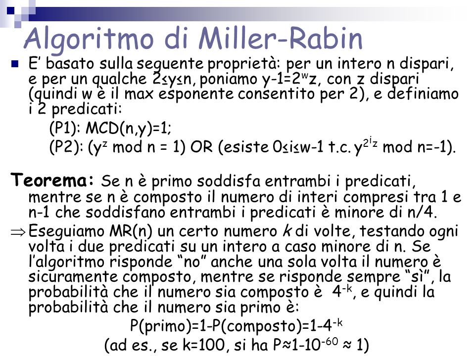 Algoritmo di Miller-Rabin