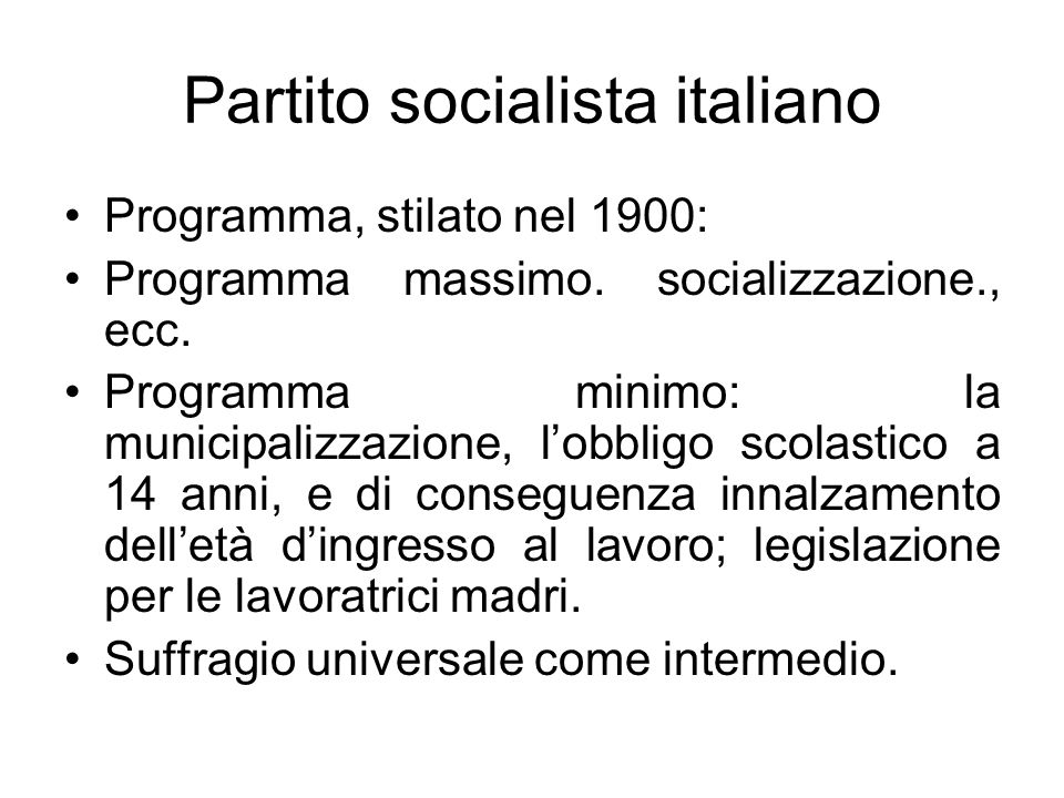 Partito socialista italiano