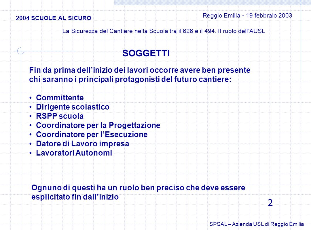 Reggio Emilia - 19 febbraio 2003