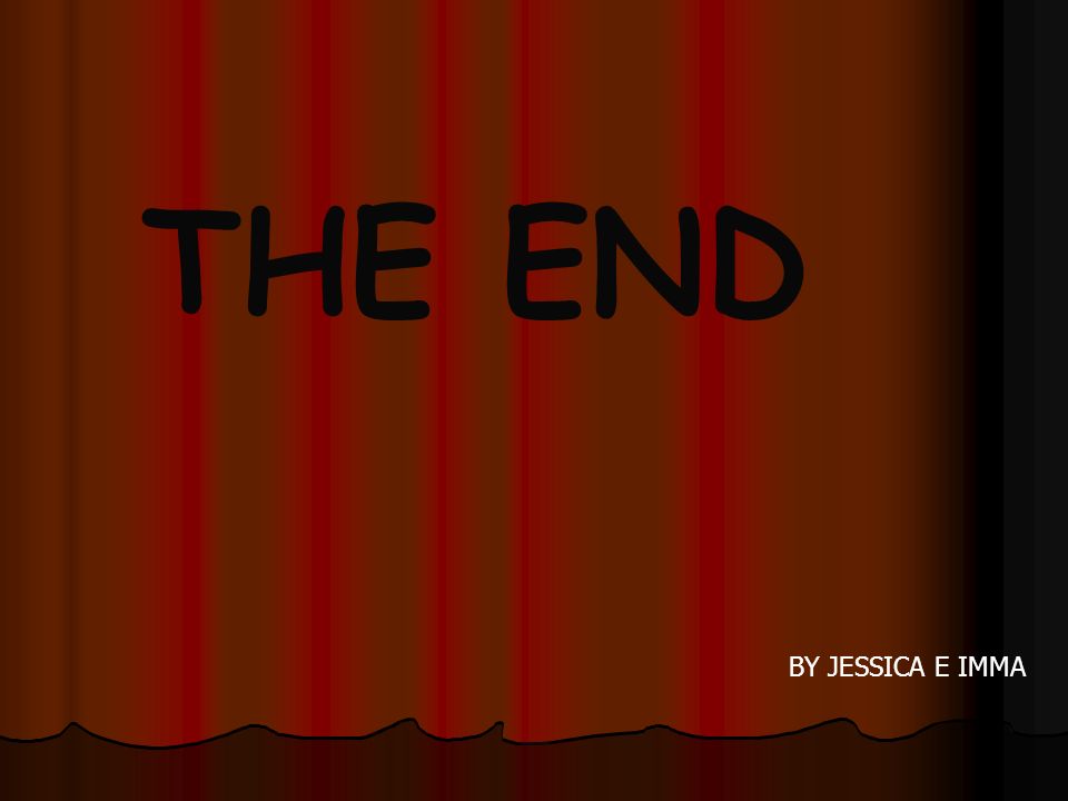 THE END BY JESSICA E IMMA