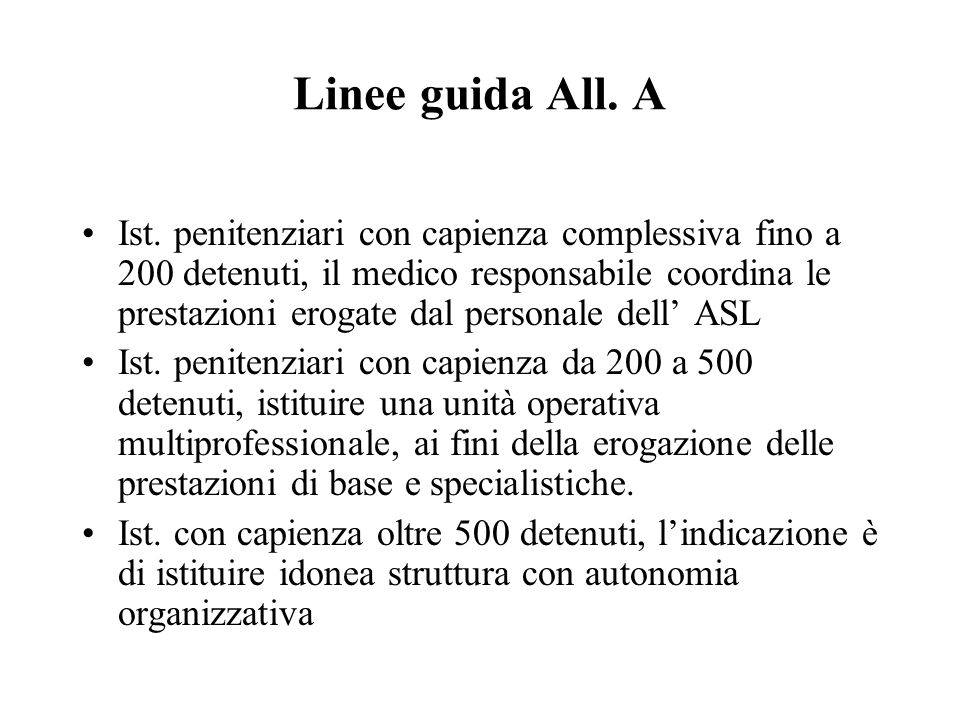 Linee guida All. A