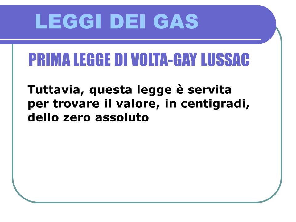 PRIMA LEGGE DI VOLTA-GAY LUSSAC