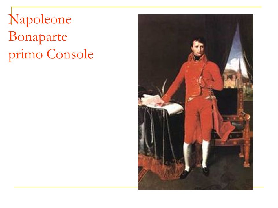Napoleone Bonaparte primo Console