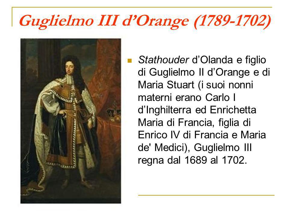 Guglielmo III d’Orange ( )