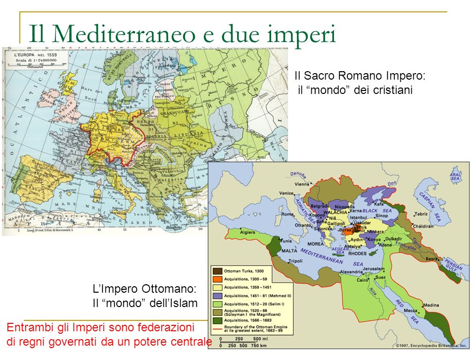 Il Mediterraneo e due imperi