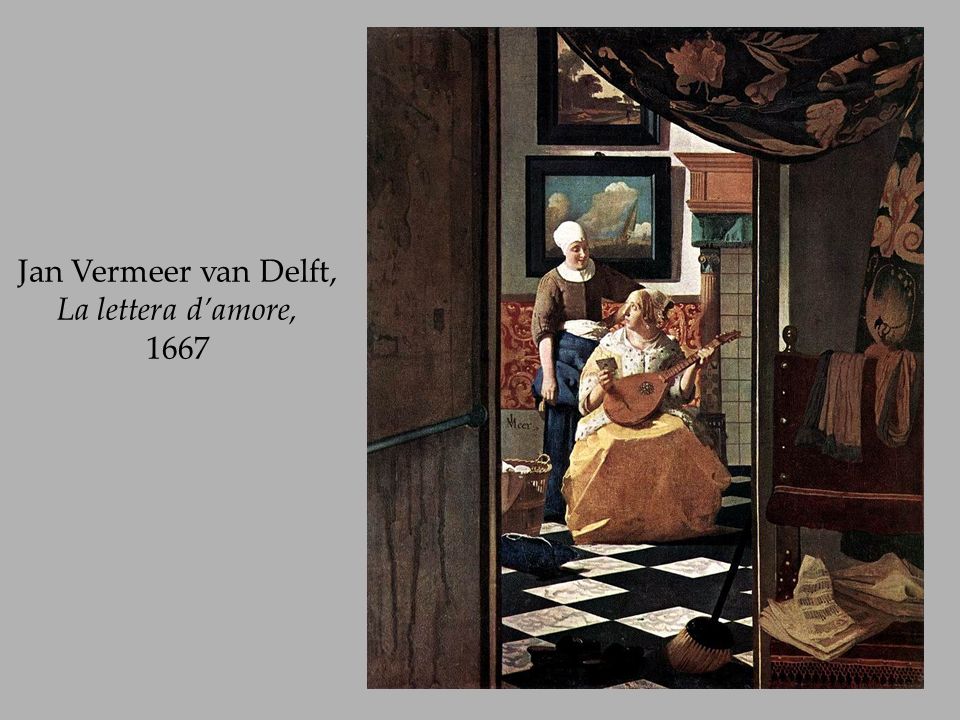 Jan Vermeer van Delft, La lettera d’amore, 1667