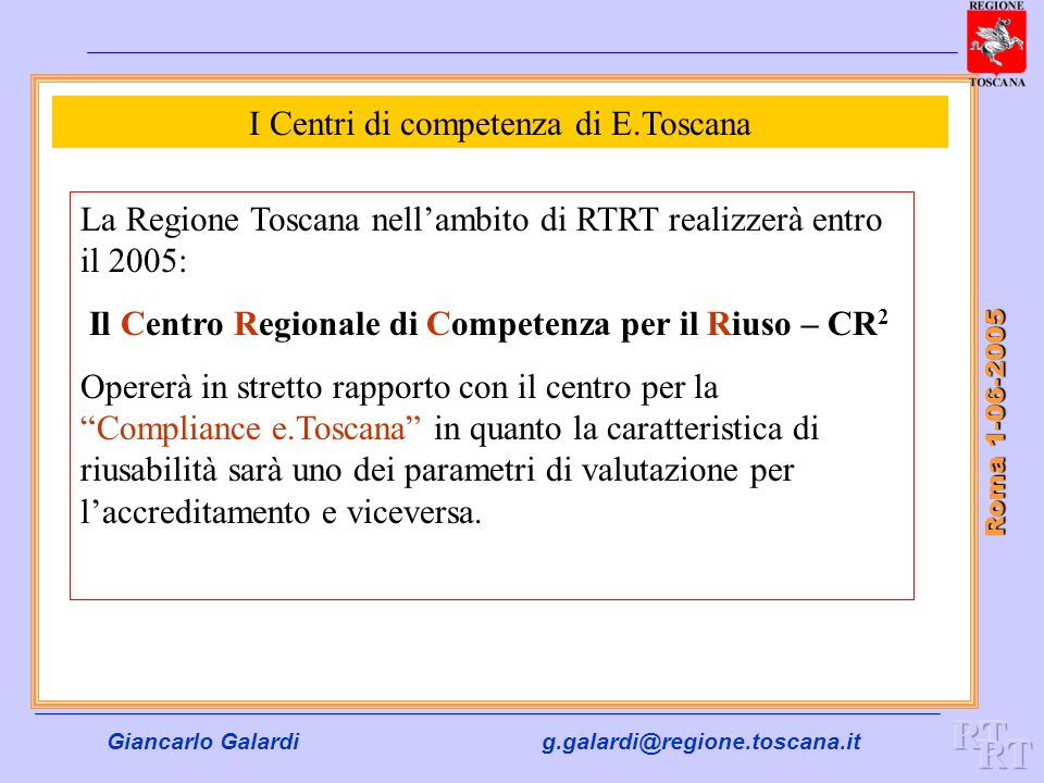 I Centri di competenza di E.Toscana