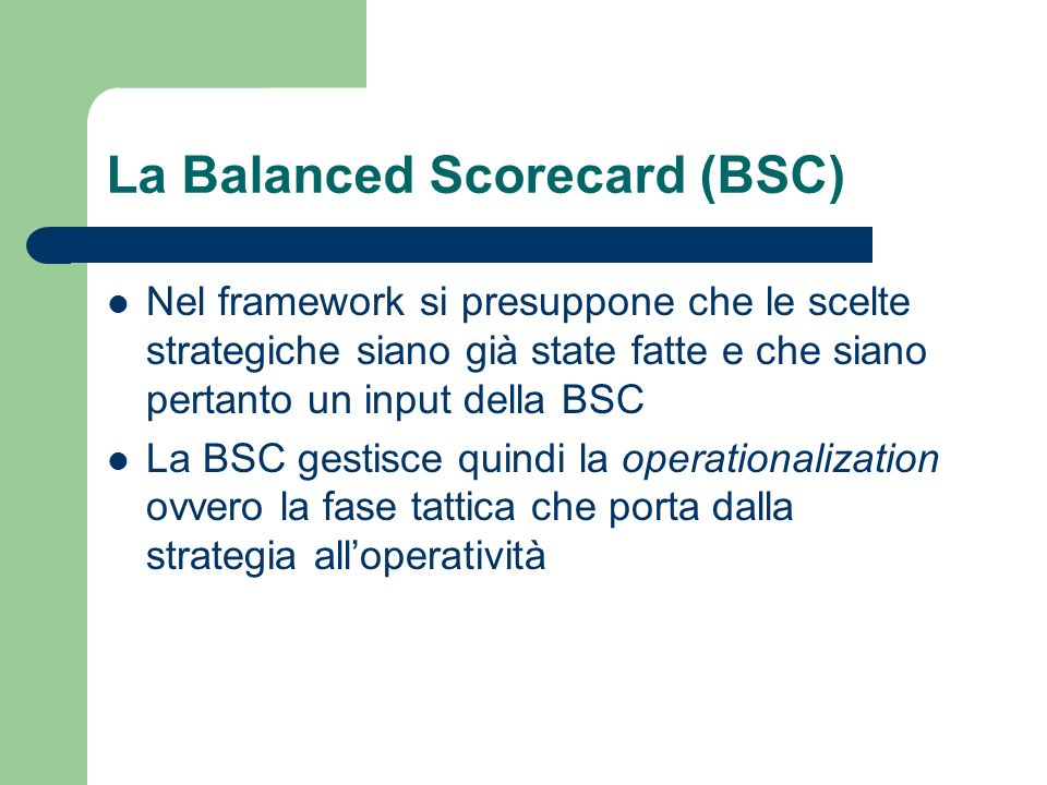 La Balanced Scorecard (BSC)