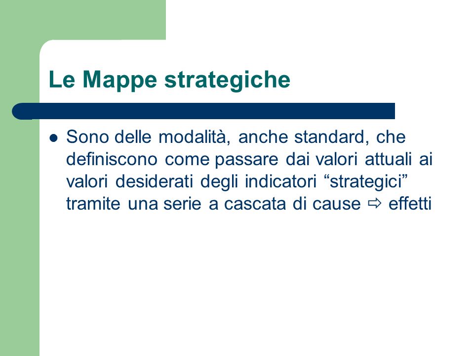 Le Mappe strategiche
