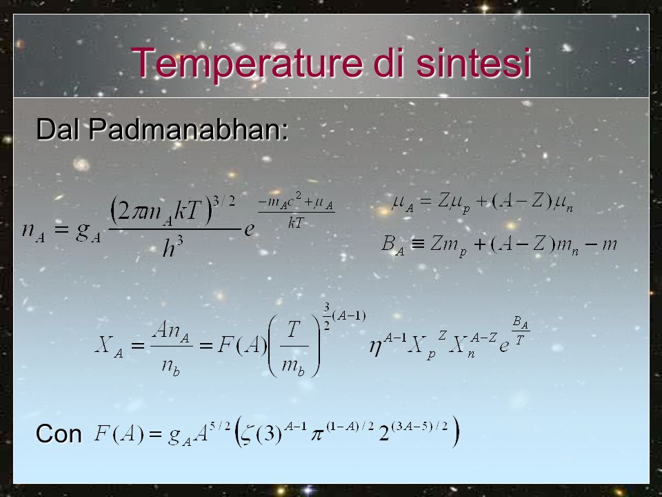Temperature di sintesi