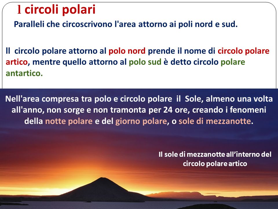 Il sole di mezzanotte all’interno del circolo polare artico