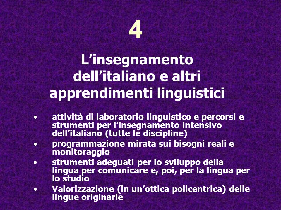 L’insegnamento dell’italiano e altri apprendimenti linguistici