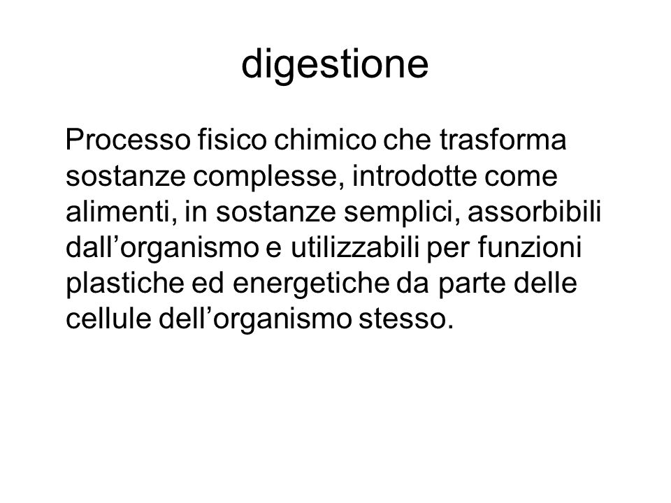 digestione