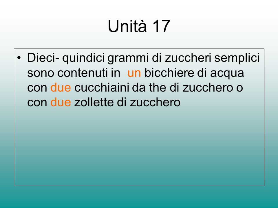 Unità 17