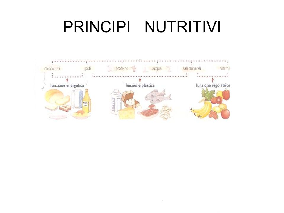 PRINCIPI NUTRITIVI