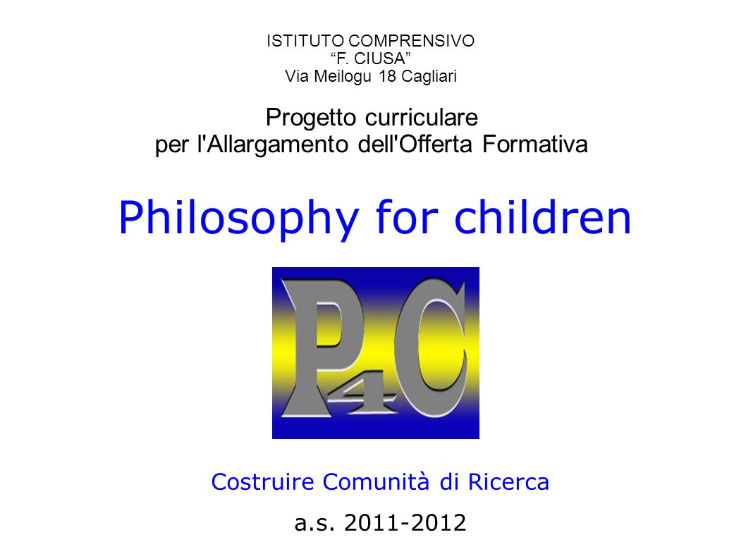 Philosophy for children