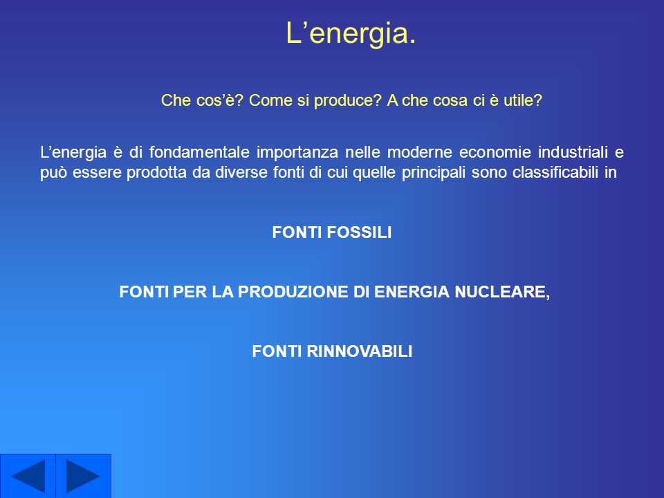 FONTI PER LA PRODUZIONE DI ENERGIA NUCLEARE,