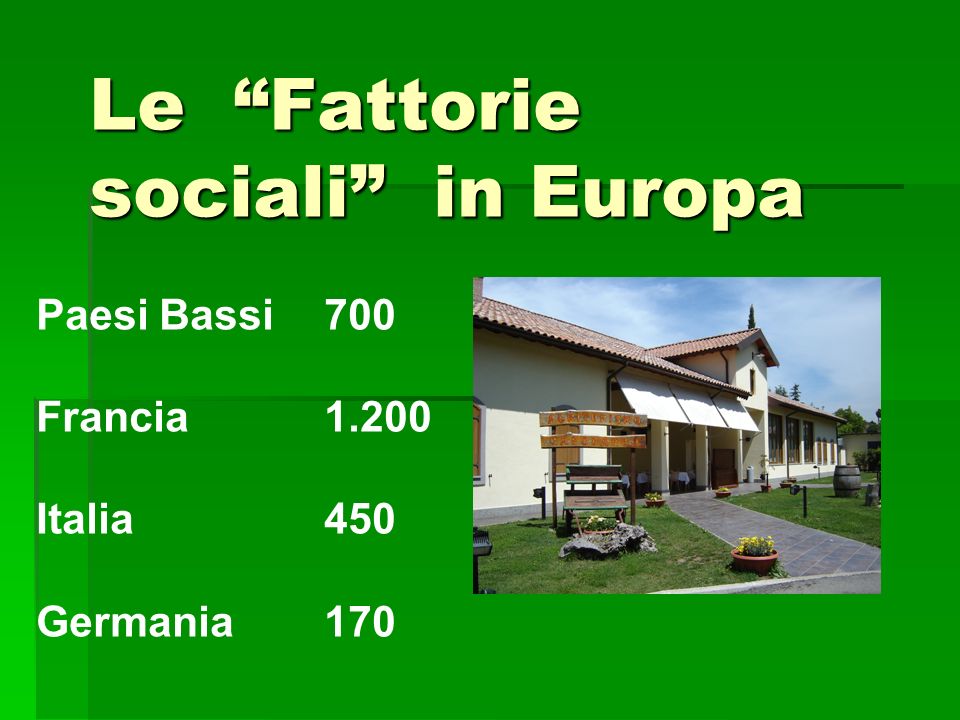 Le Fattorie sociali in Europa