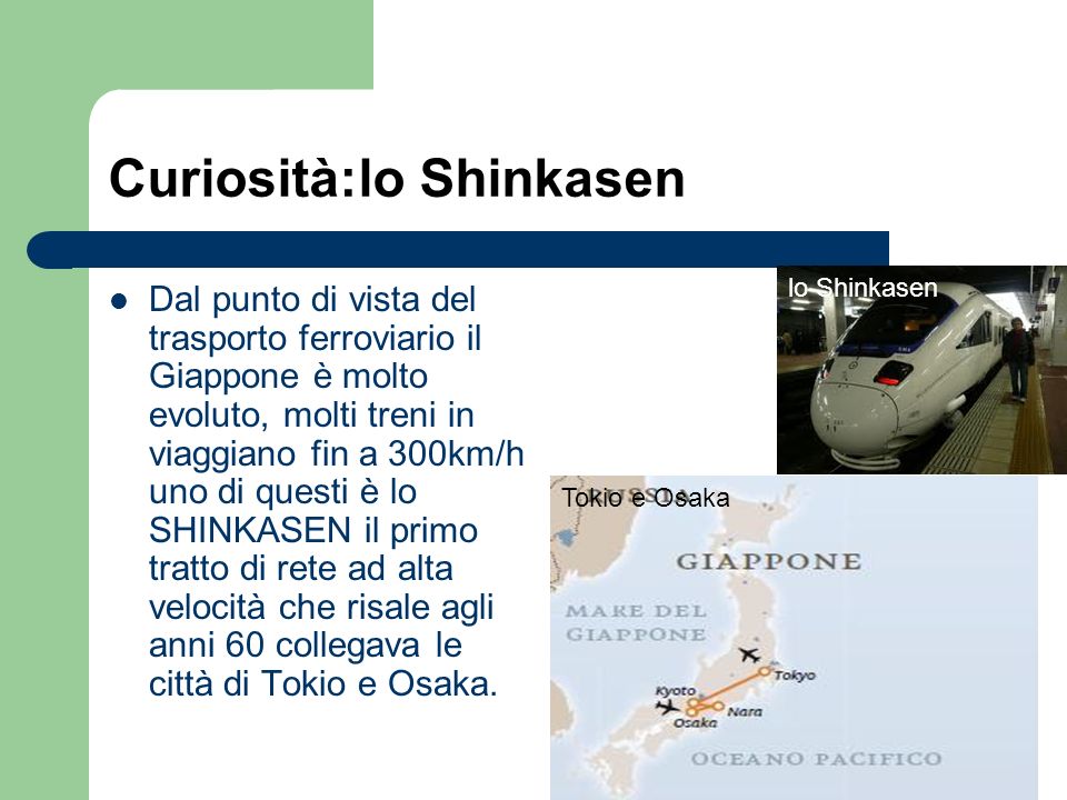 Curiosità:lo Shinkasen