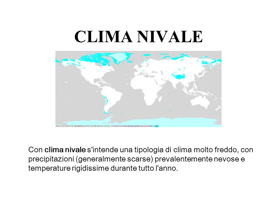 CLIMA NIVALE