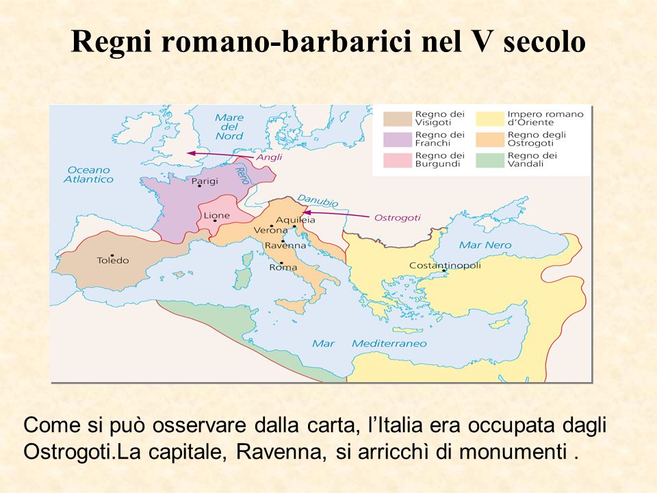 Regni romano-barbarici nel V secolo