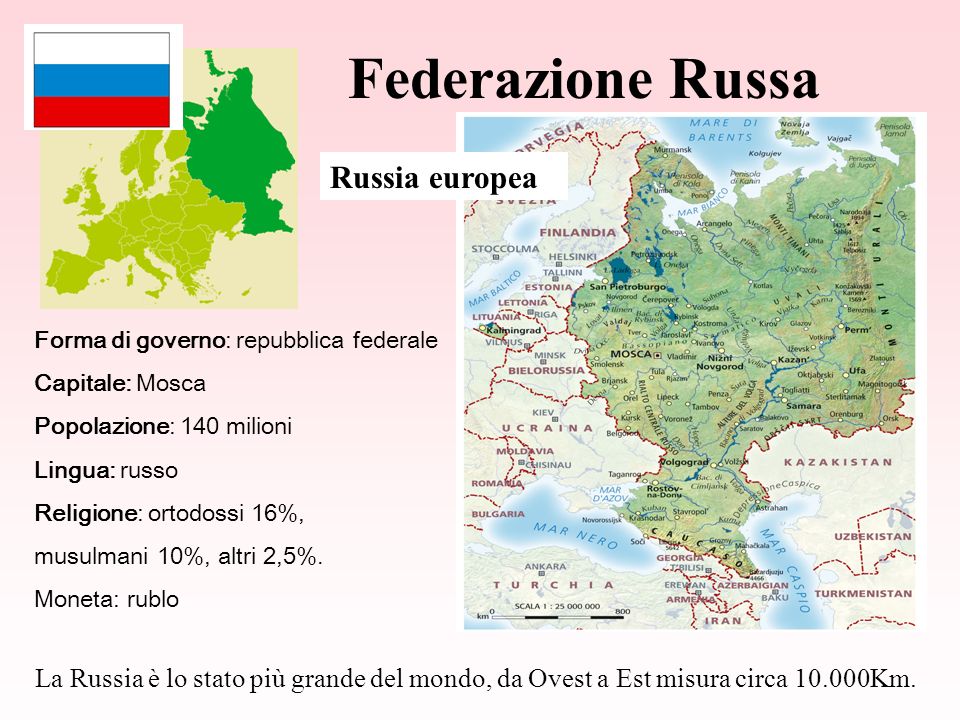 Federazione Russa Russia europea