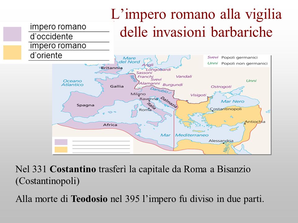 L’impero romano alla vigilia delle invasioni barbariche