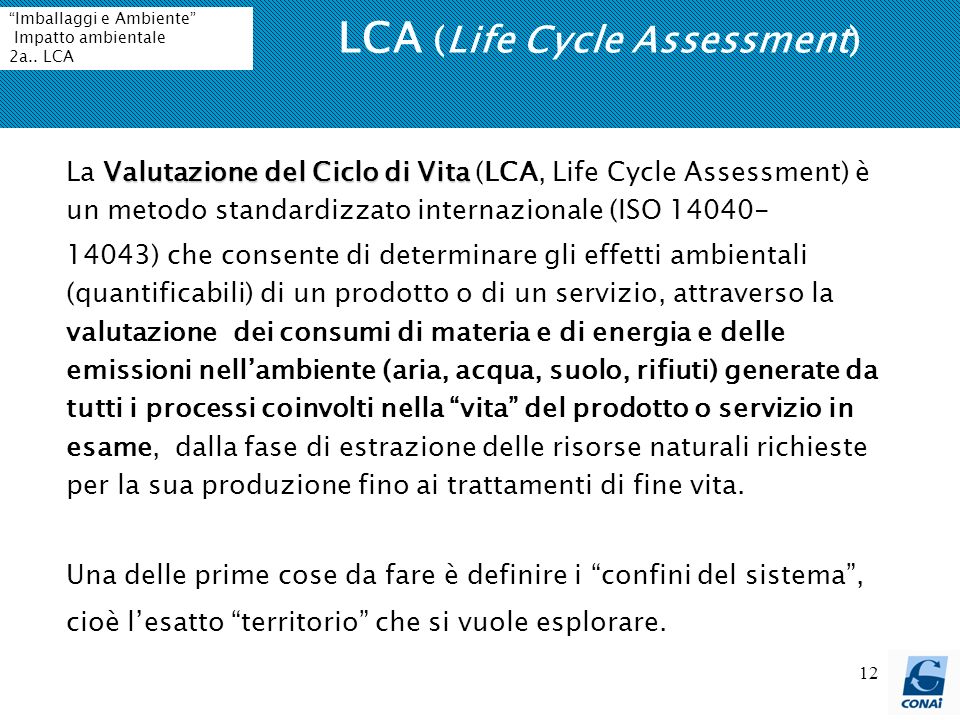 LCA (Life Cycle Assessment)
