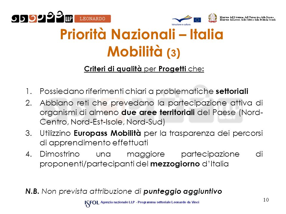 Priorità Nazionali – Italia Mobilità (3)
