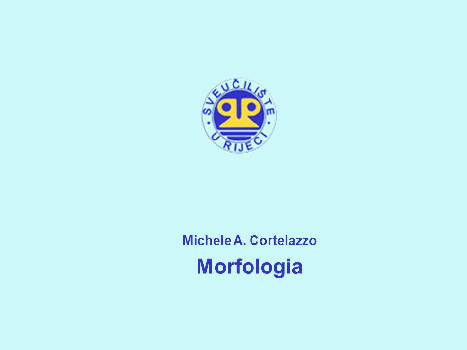 Michele A. Cortelazzo Morfologia 1