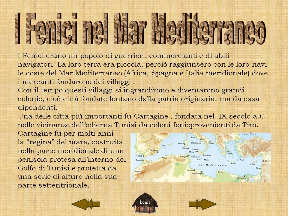 I Fenici nel Mar Mediterraneo