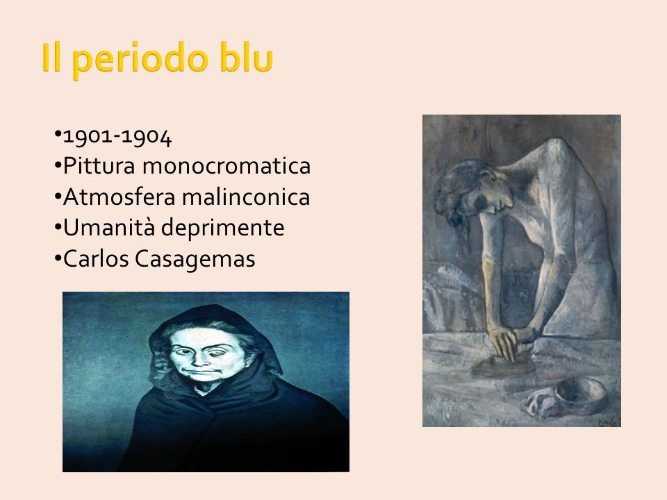Il periodo blu Pittura monocromatica Atmosfera malinconica