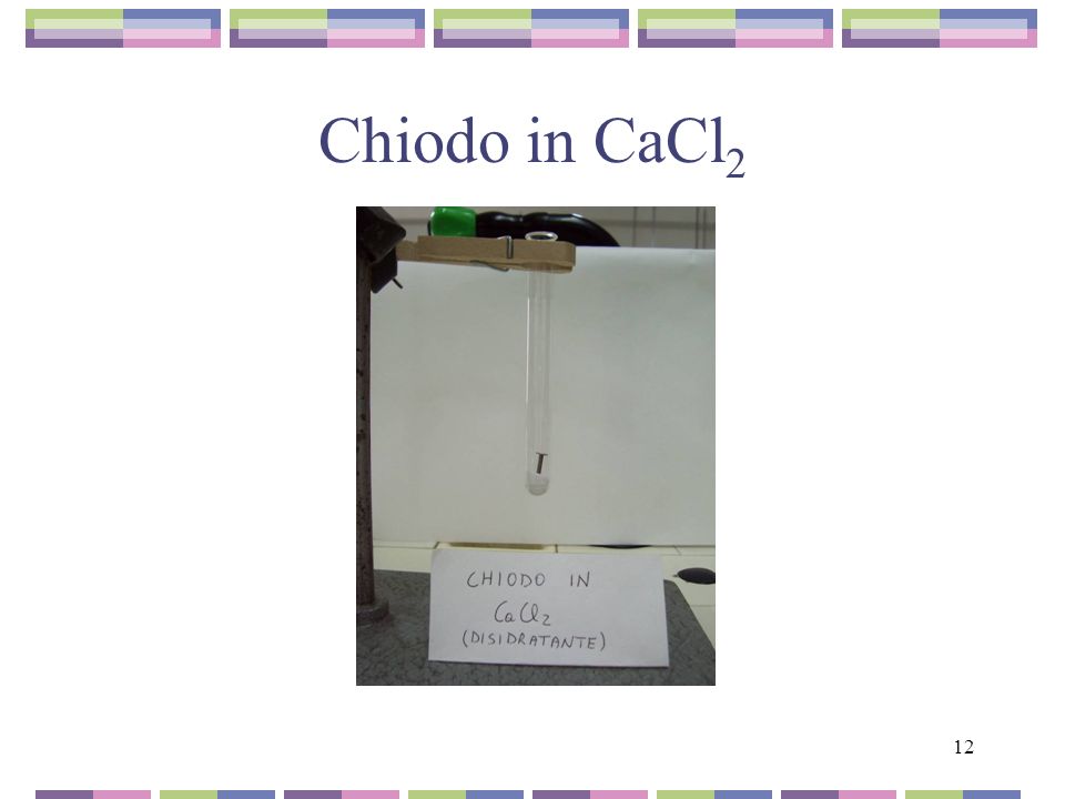 Chiodo in CaCl2