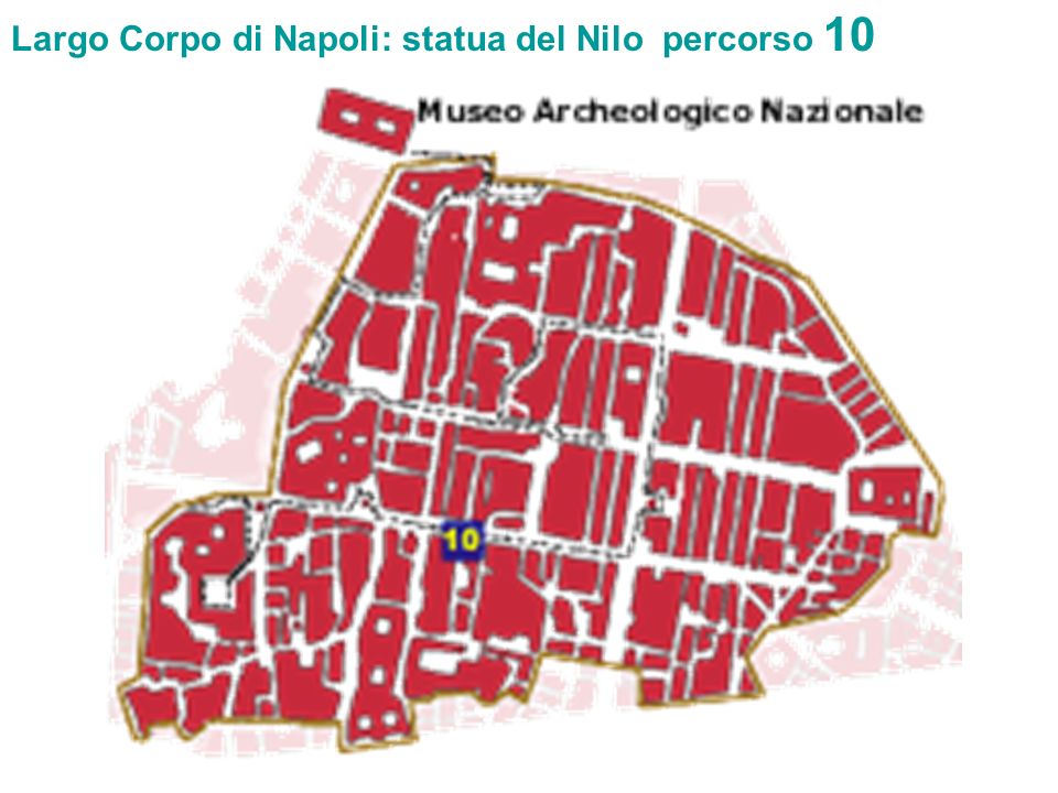 Largo Corpo di Napoli: statua del Nilo percorso 10