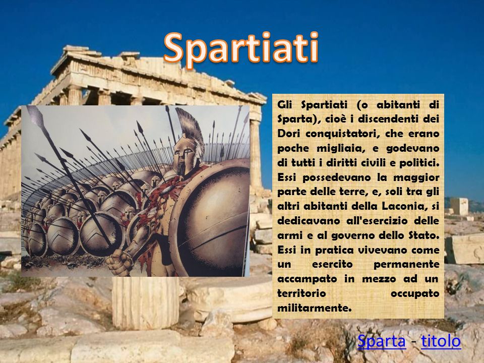 Spartiati Sparta - titolo
