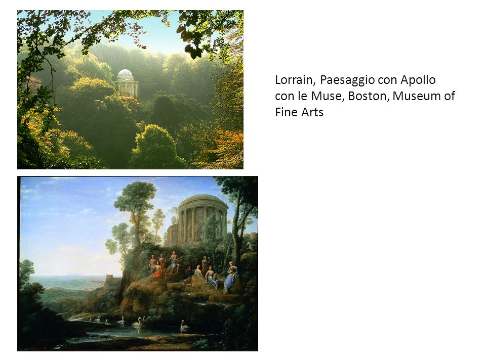 Lorrain, Paesaggio con Apollo con le Muse, Boston, Museum of Fine Arts