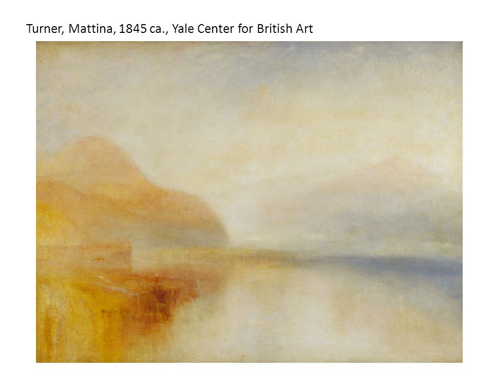 Turner, Mattina, 1845 ca., Yale Center for British Art
